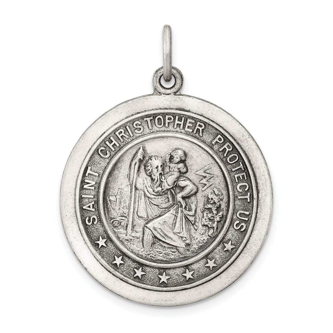 Lovely Rita's Pendants & Charms Sterling Silver St. Christopher Medal