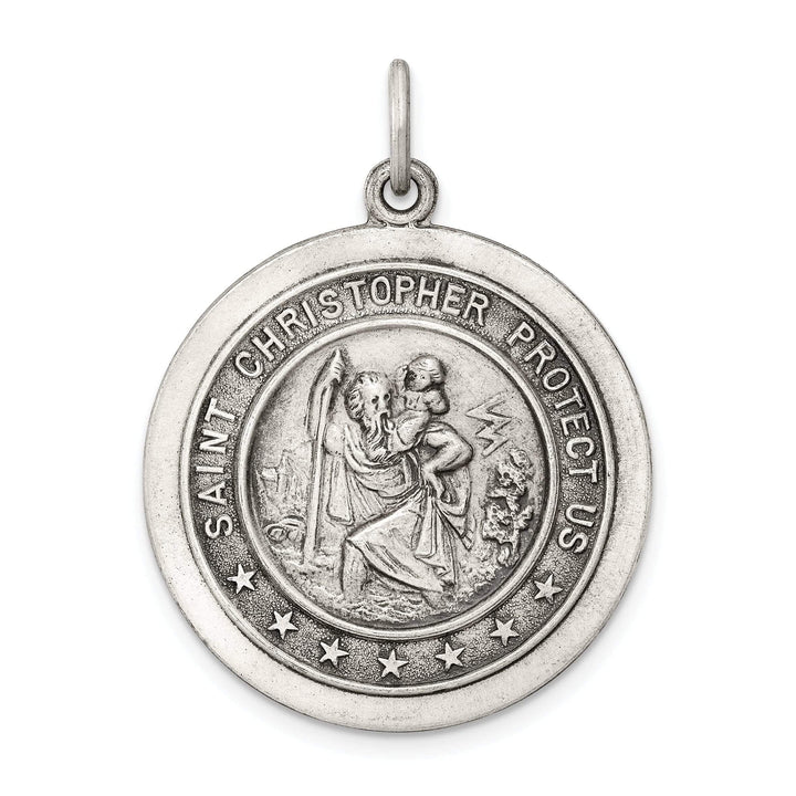 Lovely Rita's Pendants & Charms Sterling Silver St. Christopher Medal