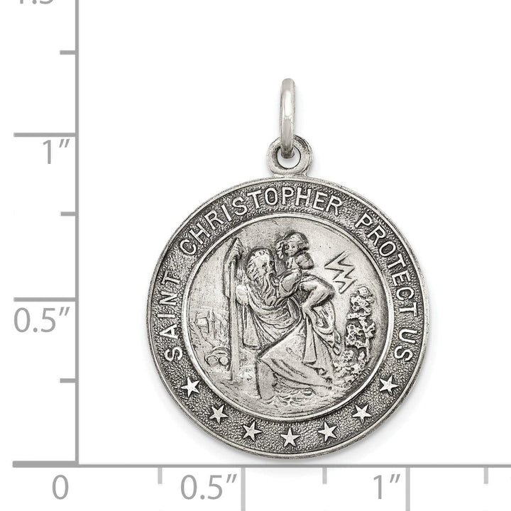 Lovely Rita's Pendants & Charms Sterling Silver St. Christopher Medal