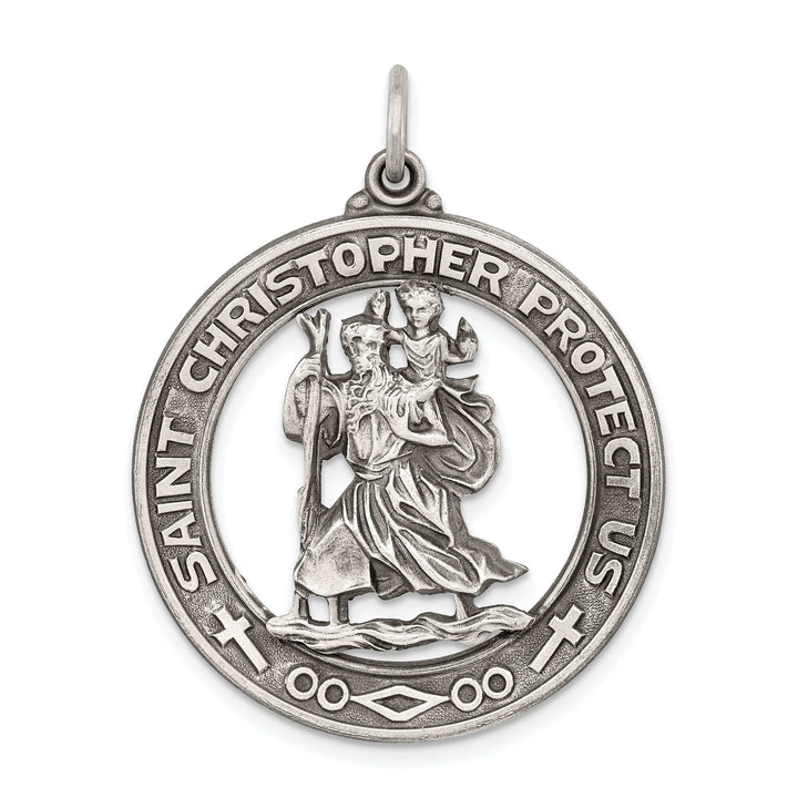 Lovely Rita's Pendants & Charms Sterling Silver St. Christopher Medal