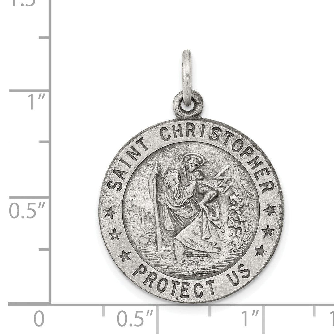 Lovely Rita's Pendants & Charms Sterling Silver St. Christopher Medal