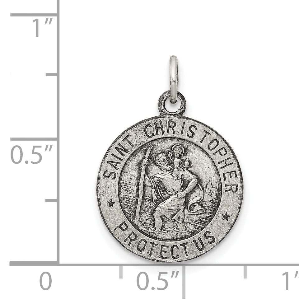 Lovely Rita's Pendants & Charms Sterling Silver St. Christopher Medal