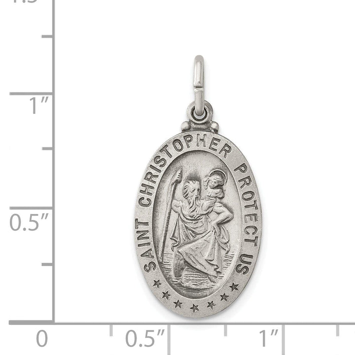 Lovely Rita's Pendants & Charms Sterling Silver St. Christopher Medal