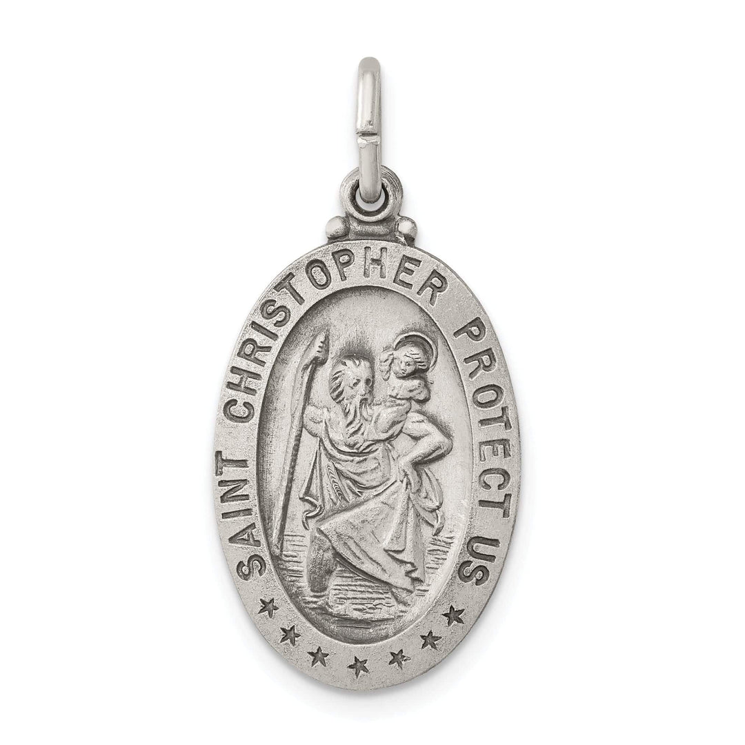 Lovely Rita's Pendants & Charms Sterling Silver St. Christopher Medal