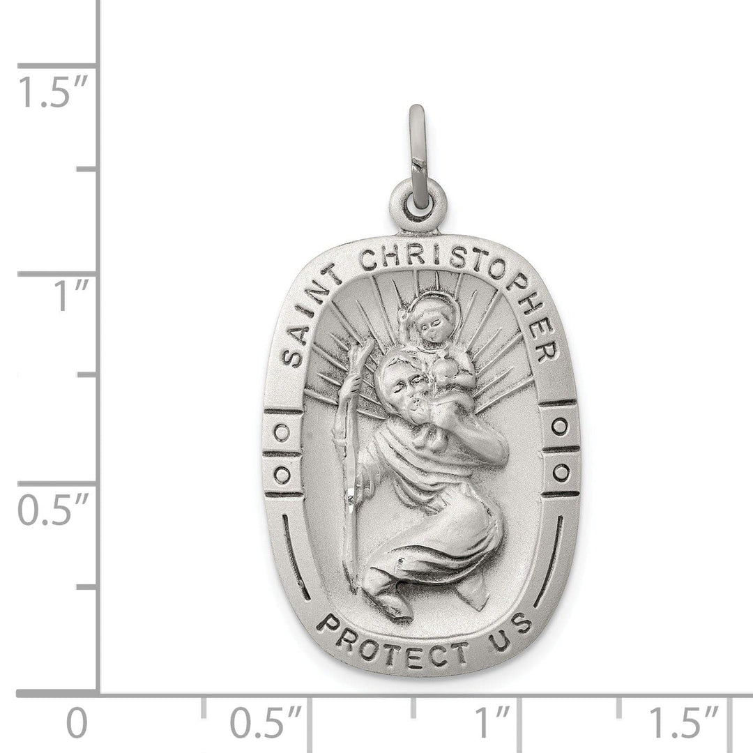 Lovely Rita's Pendants & Charms Sterling Silver St. Christopher Medal