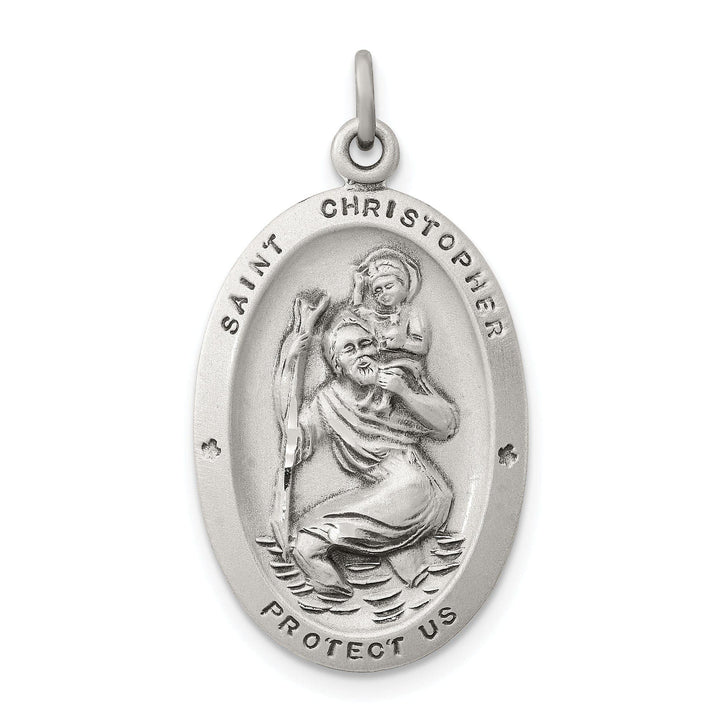 Lovely Rita's Pendants & Charms Sterling Silver St. Christopher Medal