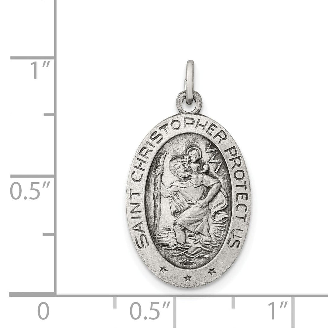 Lovely Rita's Pendants & Charms Sterling Silver St. Christopher Medal