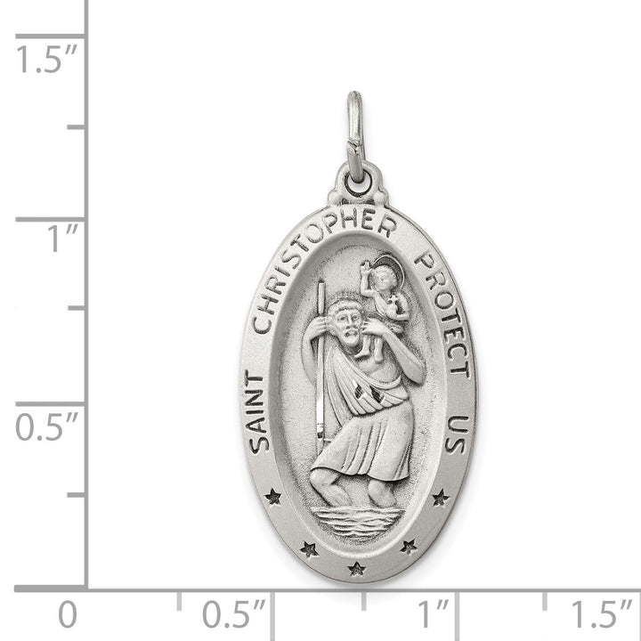 Lovely Rita's Pendants & Charms Sterling Silver St. Christopher Medal