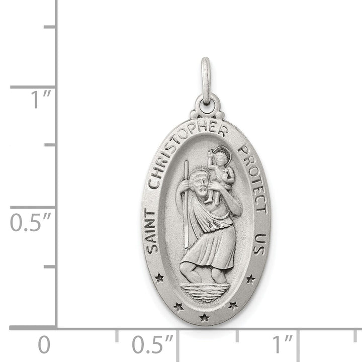 Lovely Rita's Pendants & Charms Sterling Silver St. Christopher Medal