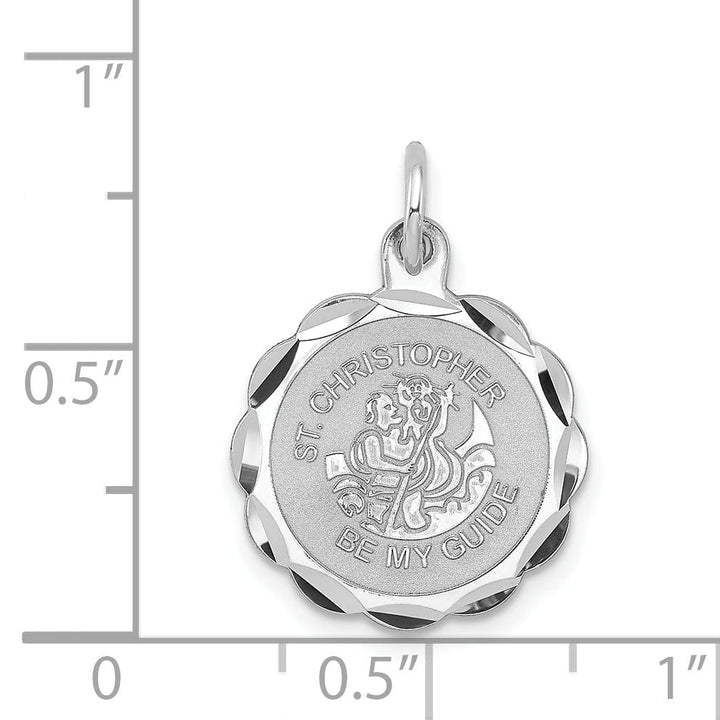 Lovely Rita's Pendants & Charms Sterling Silver St. Christopher Medal Charm
