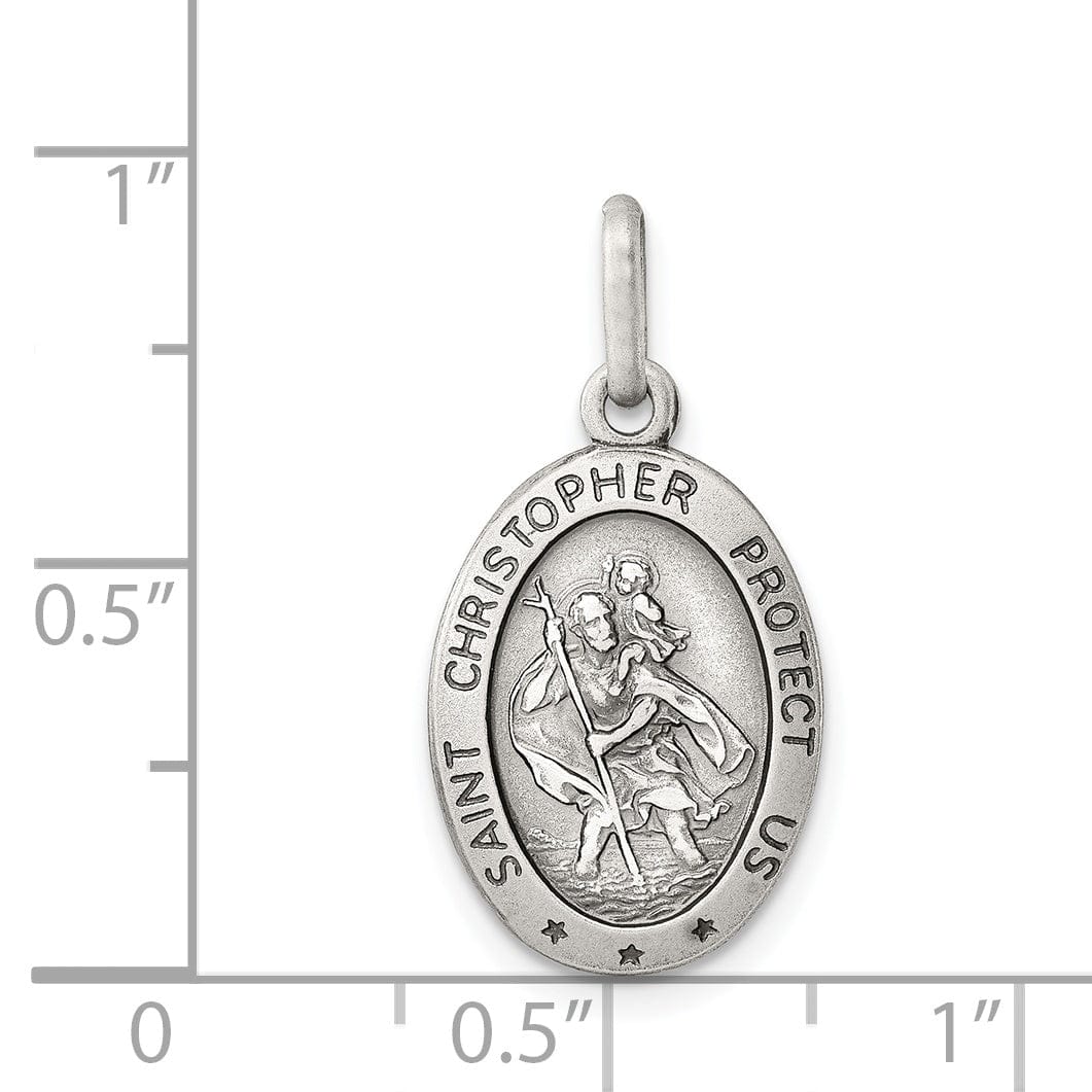 Lovely Rita's Pendants & Charms Sterling Silver St. Christopher Medal Pendant