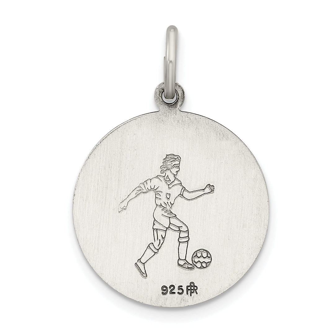 Lovely Rita's Pendants & Charms Sterling Silver St. Christopher Soccer Medal