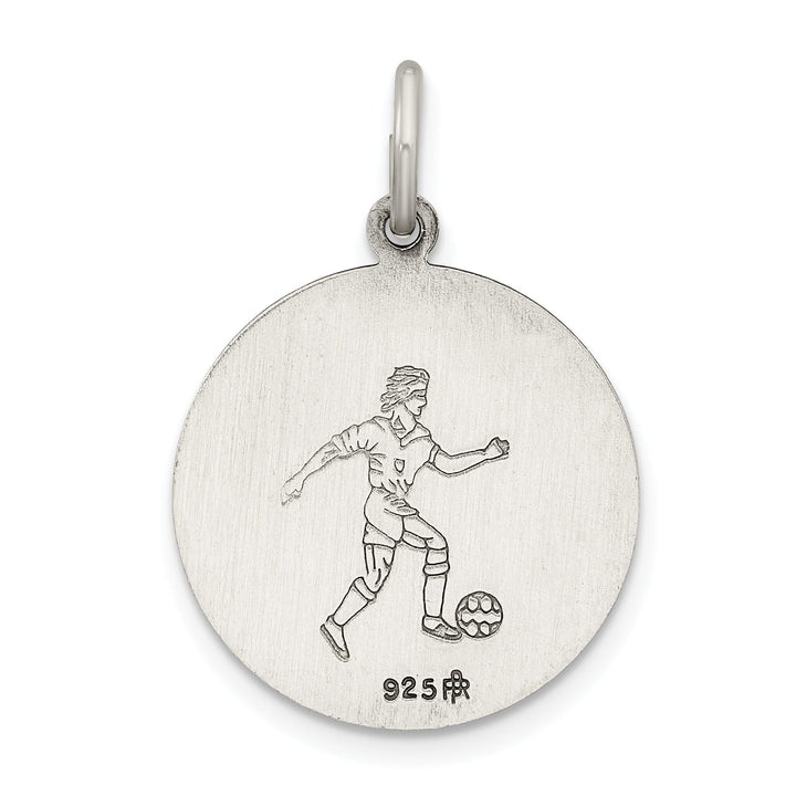 Lovely Rita's Pendants & Charms Sterling Silver St. Christopher Soccer Medal