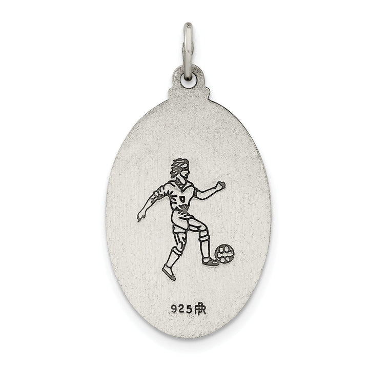 Lovely Rita's Pendants & Charms Sterling Silver St.Christopher Soccer Medal