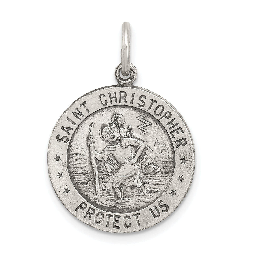 Lovely Rita's Pendants & Charms Sterling Silver St. Christopher Soccer Medal