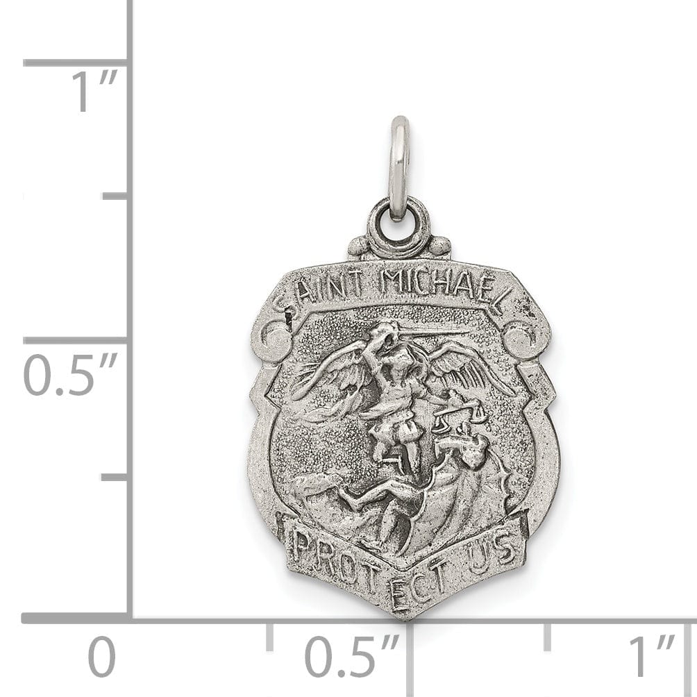 Lovely Rita's Pendants & Charms Sterling Silver St. Michael Badge Medal