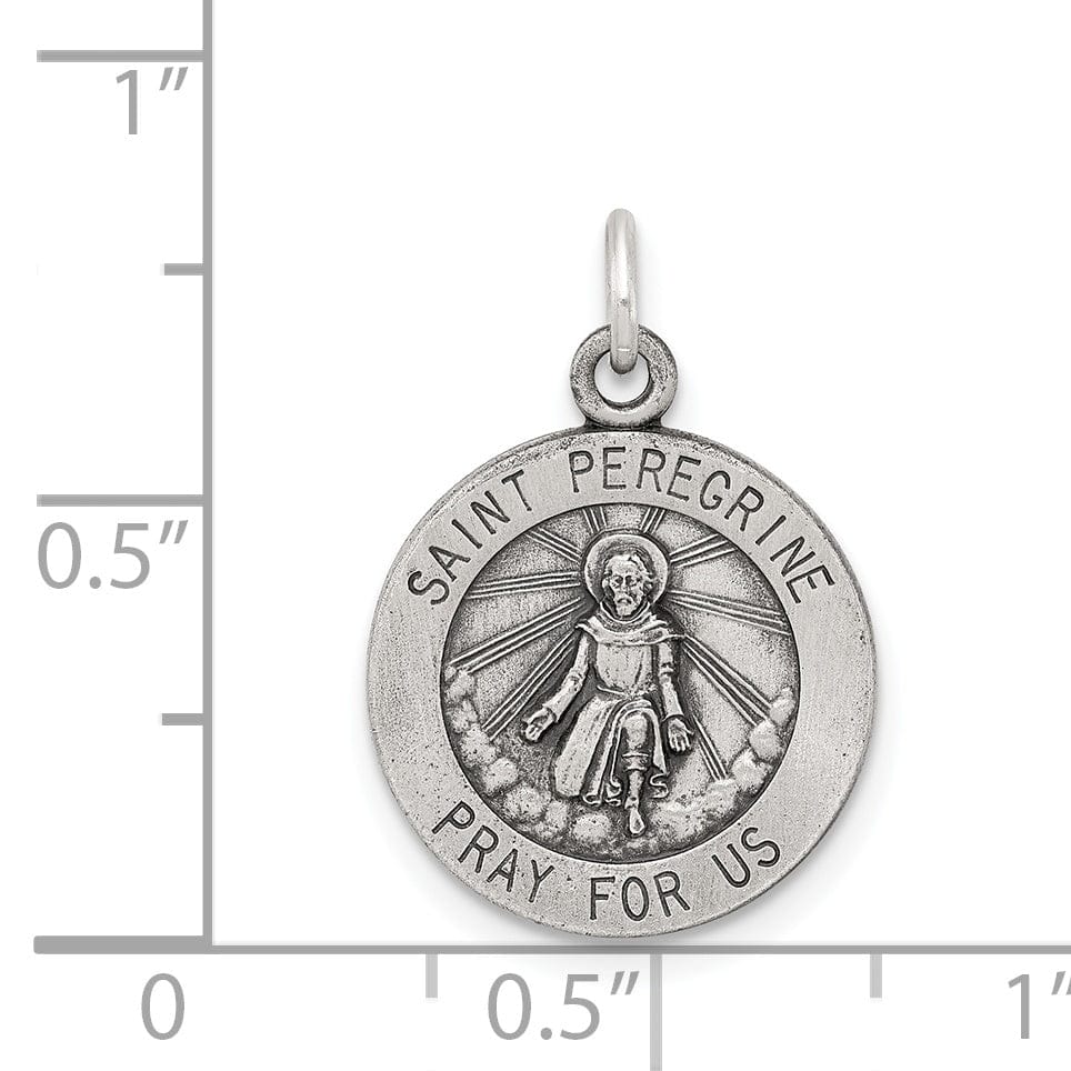 Lovely Rita's Pendants & Charms Sterling Silver St. Peregrine Medal