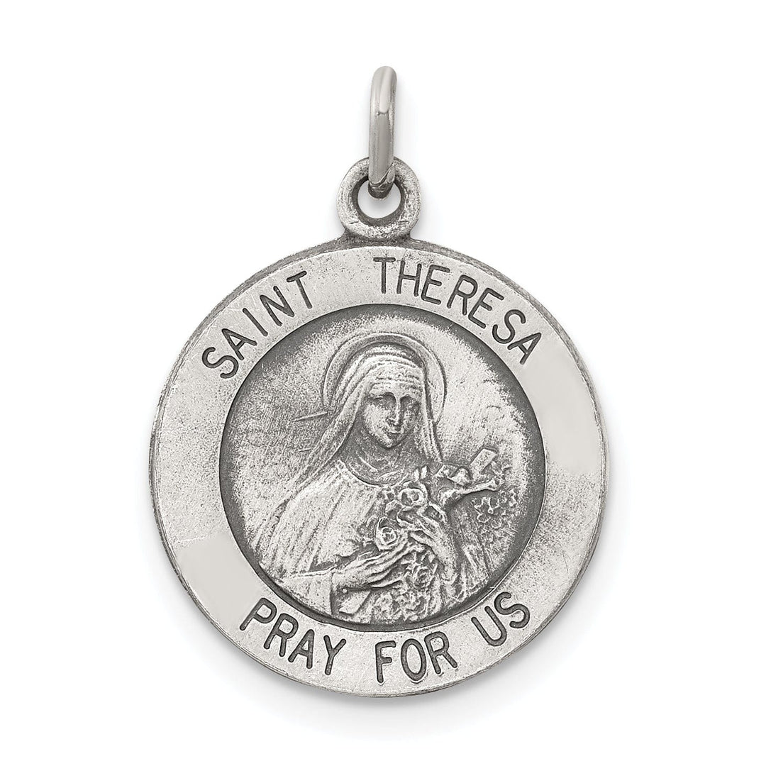 Lovely Rita's Pendants & Charms Sterling Silver St. Theresa Medal