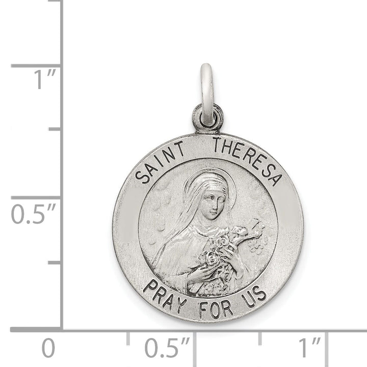 Lovely Rita's Pendants & Charms Sterling Silver St. Theresa Medal