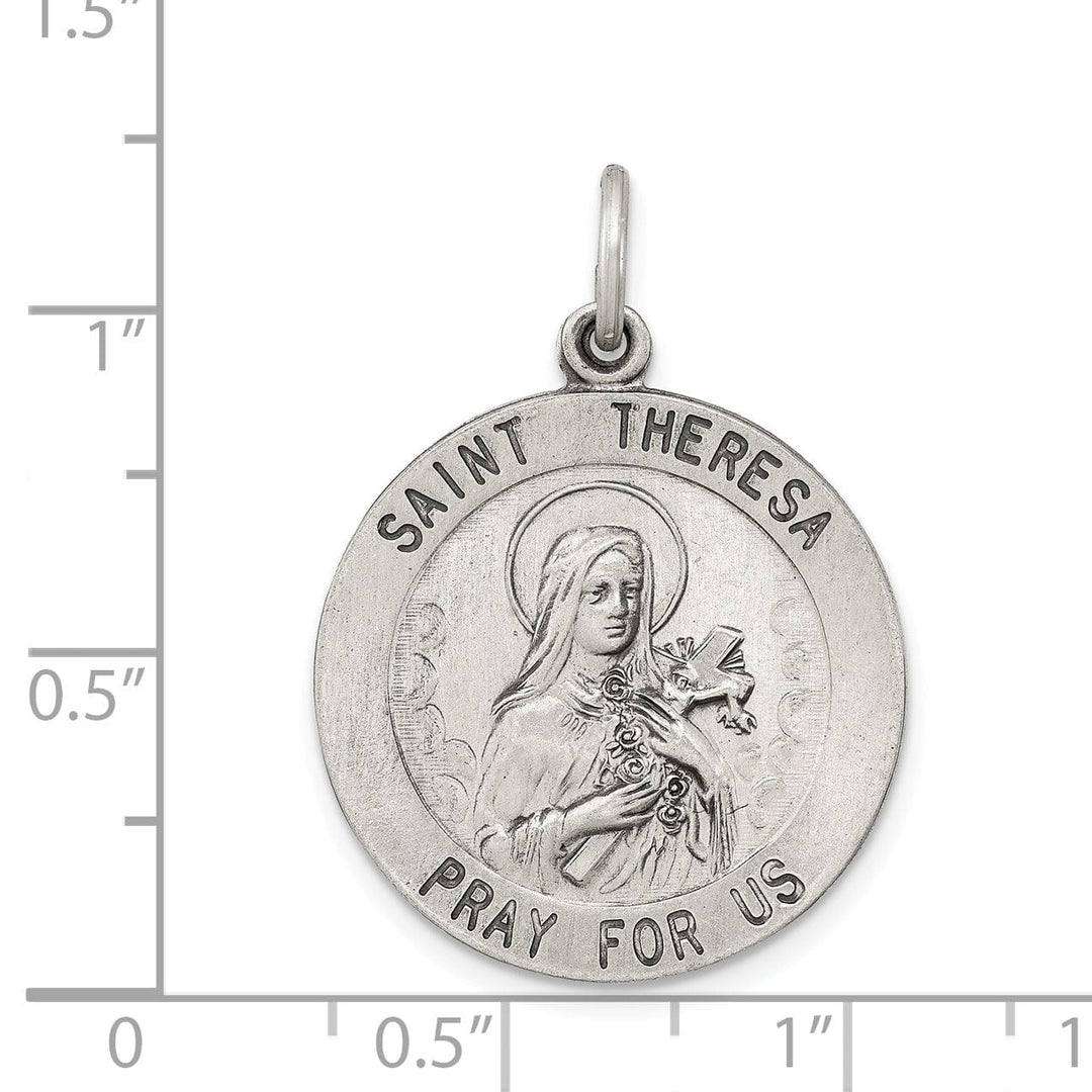 Lovely Rita's Pendants & Charms Sterling Silver St. Theresa Medal