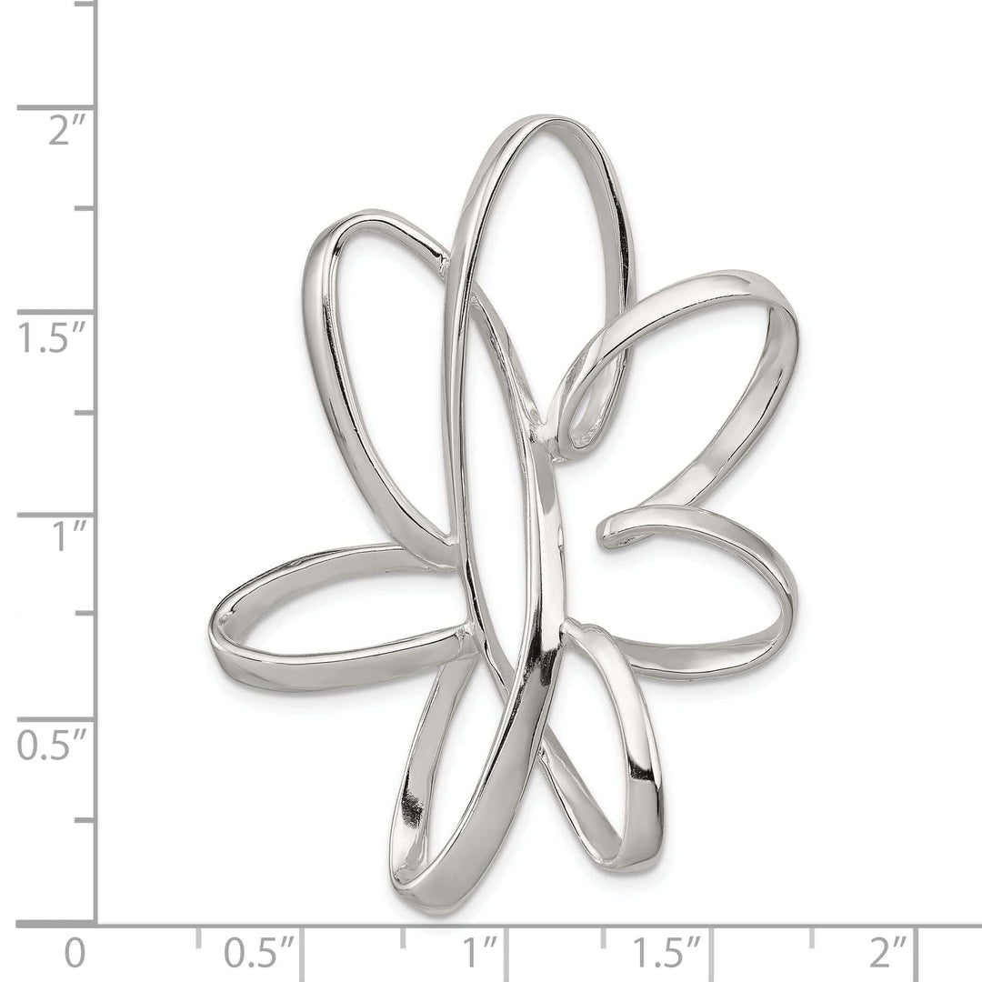 Lovely Rita's Pendants & Charms Sterling Silver Stylish Flower Pendant