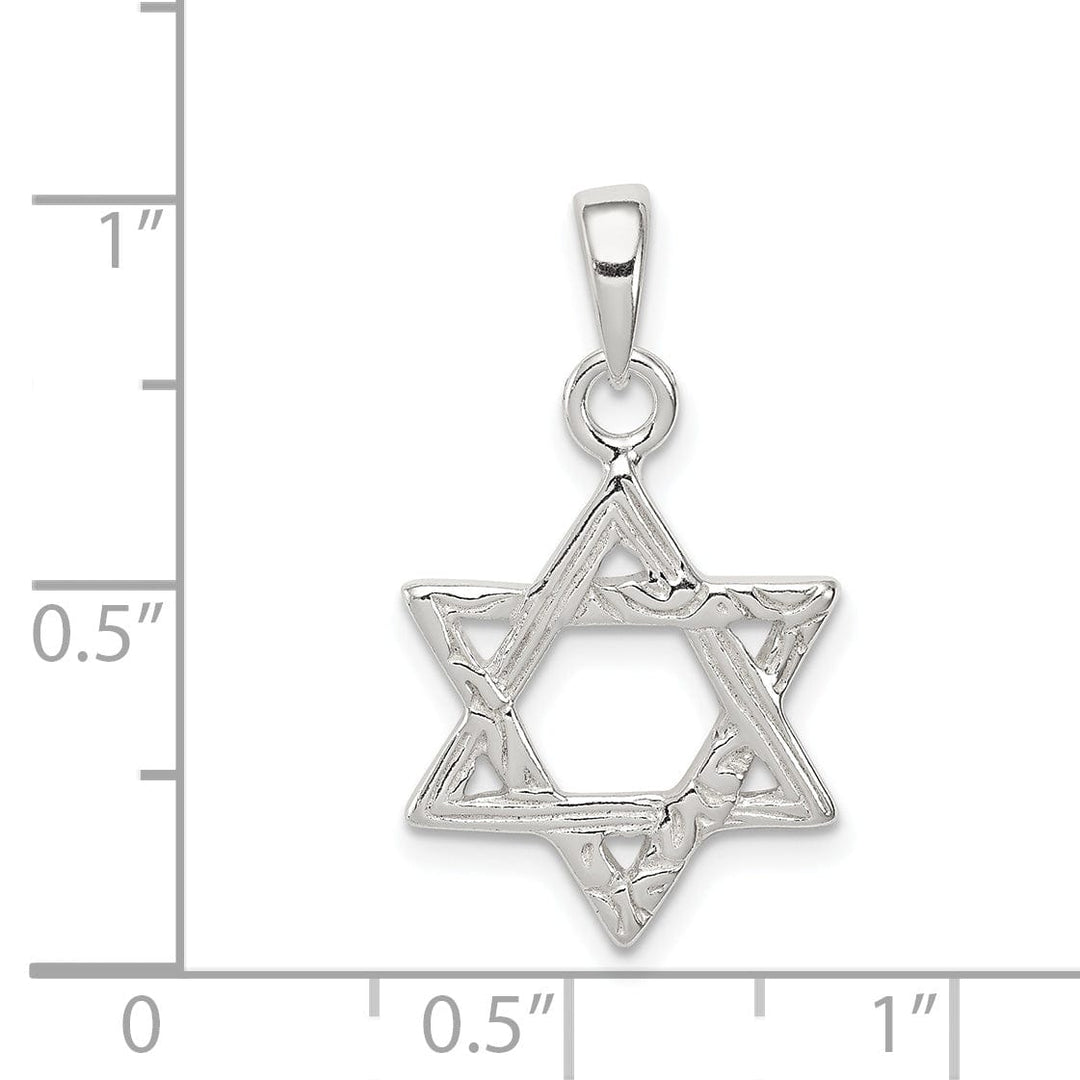 Lovely Rita's Pendants & Charms Sterling Silver Textured Star of David Pendant