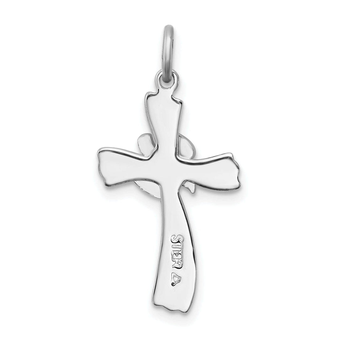 Lovely Rita's Pendants & Charms Sterling Silver Vermeil Dove Cross Charm