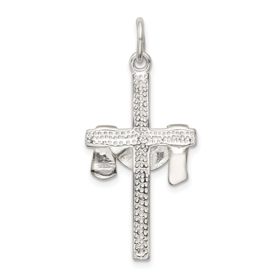 Lovely Rita's Pendants & Charms Sterling Silver with Vermeil Draped Cross Pendant