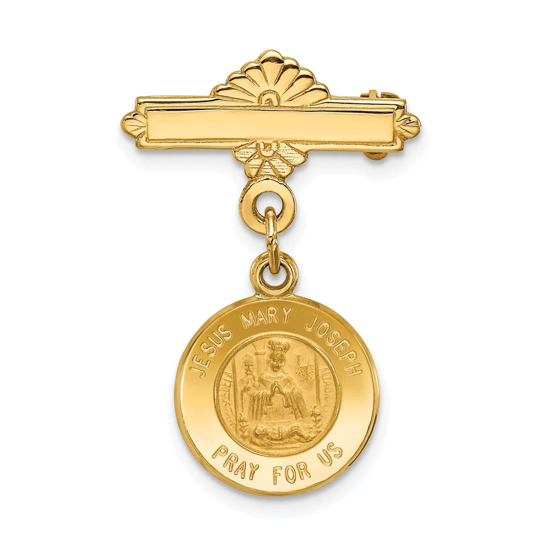 Lovely Rita's Pin 14k Yellow Gold Holy Family Medal Pin