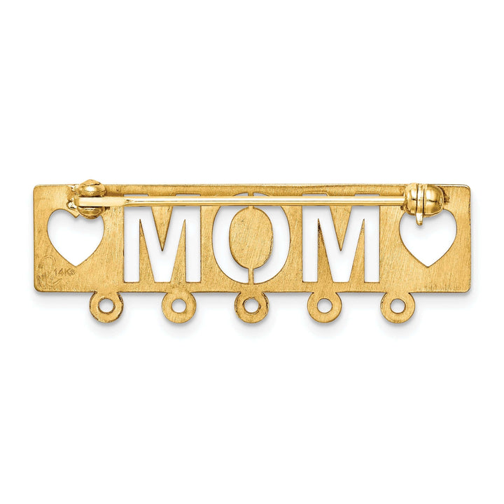 Lovely Rita's Pin 14k Yellow Gold Polished Mom Pin