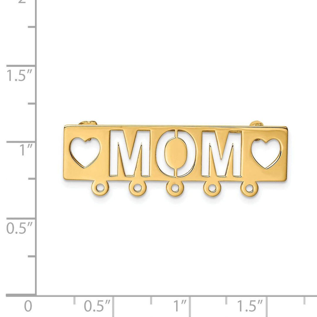 Lovely Rita's Pin 14k Yellow Gold Polished Mom Pin