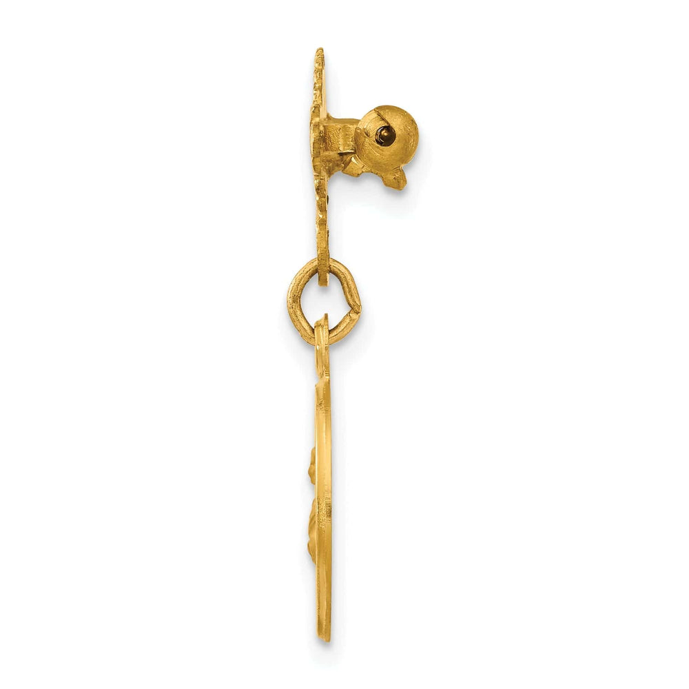 Lovely Rita's Pin 14k Yellow Gold Saint Lucy Medal Pin
