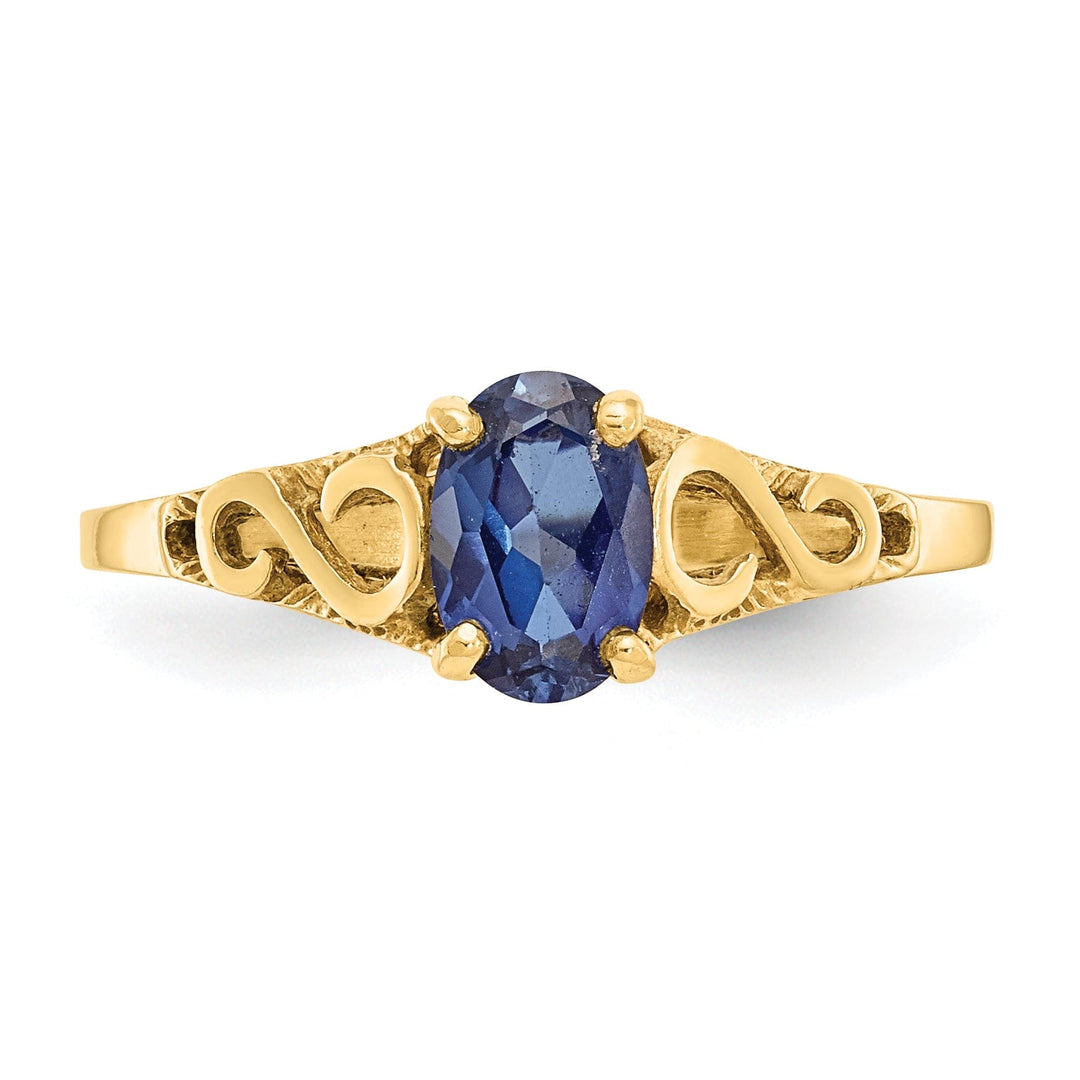 Lovely Rita's Pin 14k Yellow Gold Sapphire Spinel Ring