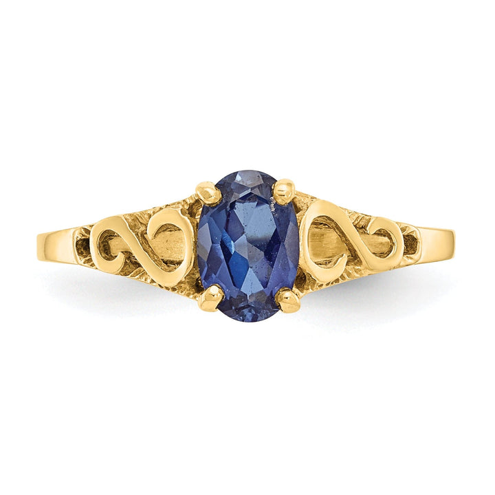 Lovely Rita's Pin 14k Yellow Gold Sapphire Spinel Ring
