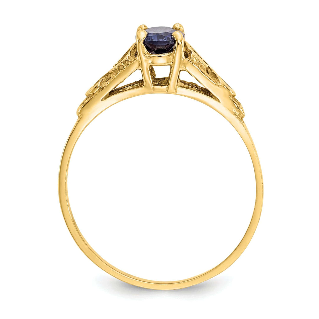 Lovely Rita's Pin 14k Yellow Gold Sapphire Spinel Ring