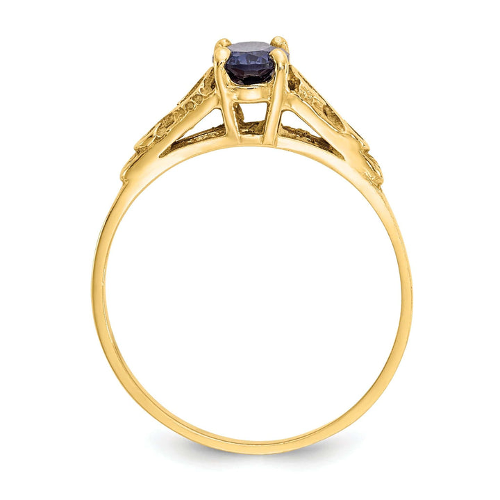 Lovely Rita's Pin 14k Yellow Gold Sapphire Spinel Ring