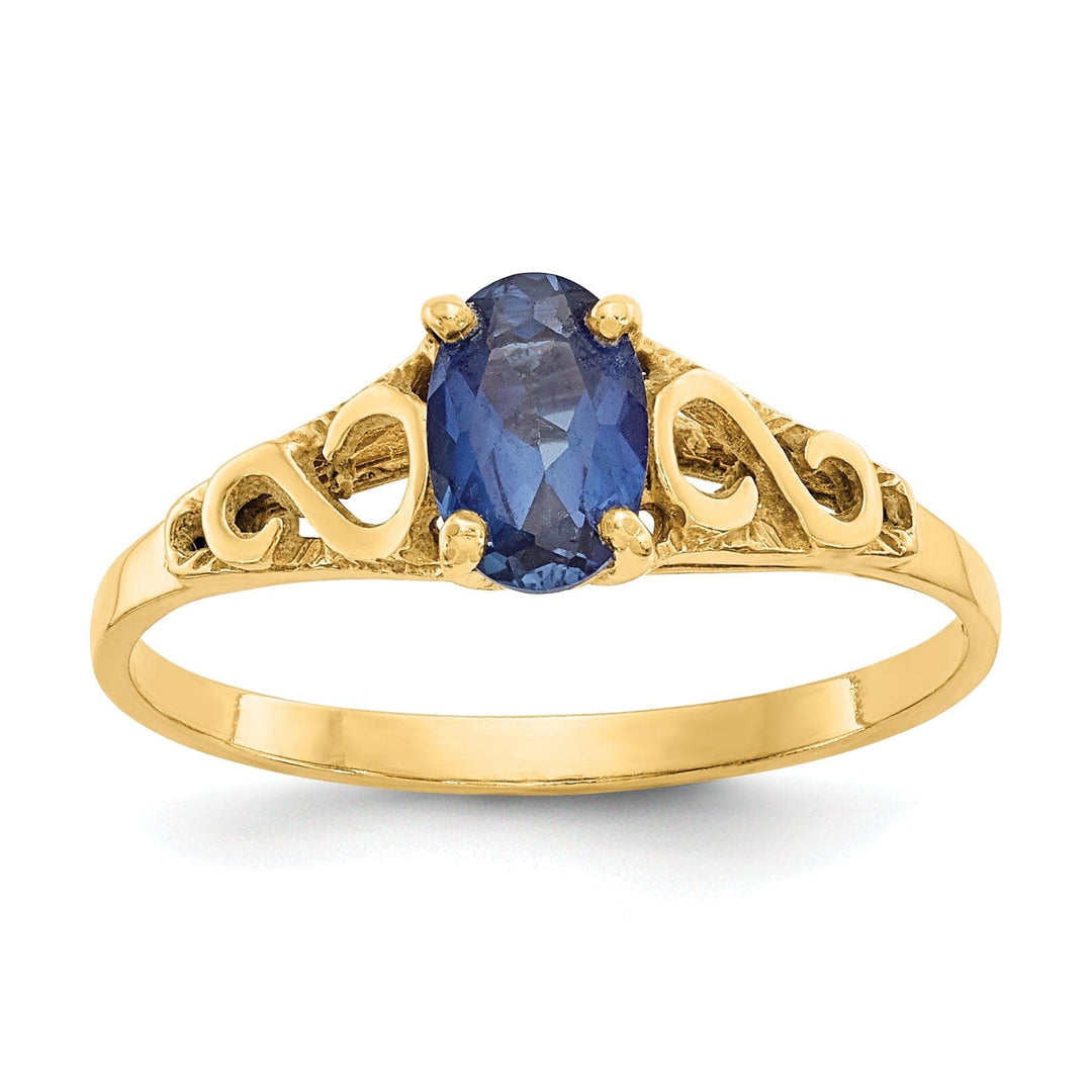 Lovely Rita's Pin 14k Yellow Gold Sapphire Spinel Ring