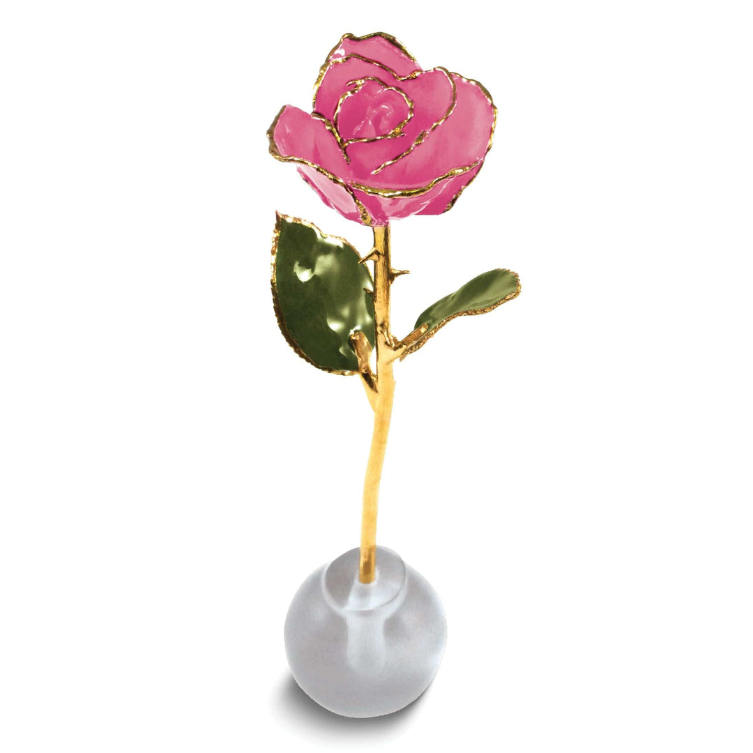 Lovely Rita's Pin 24k Gold Plated Knob Stand Pink Spring Rose