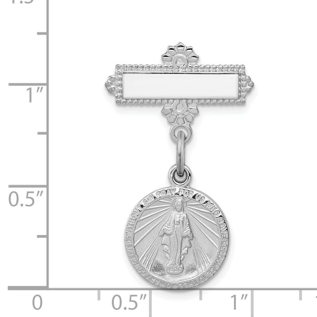 Lovely Rita's Pin Sterling Silver Miraculous Medal Pin