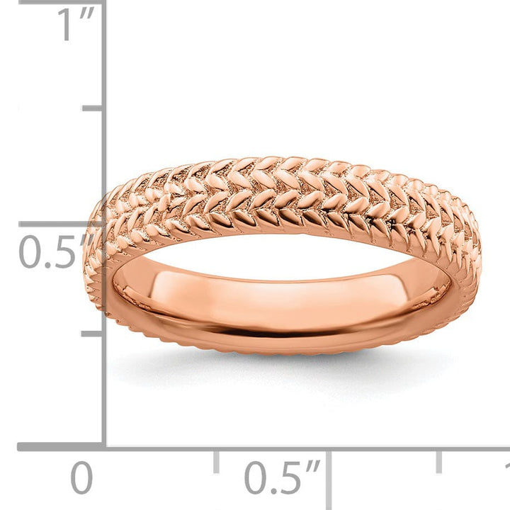 Stackable Expressions Pin Sterling Silver Pink-Plated Ring