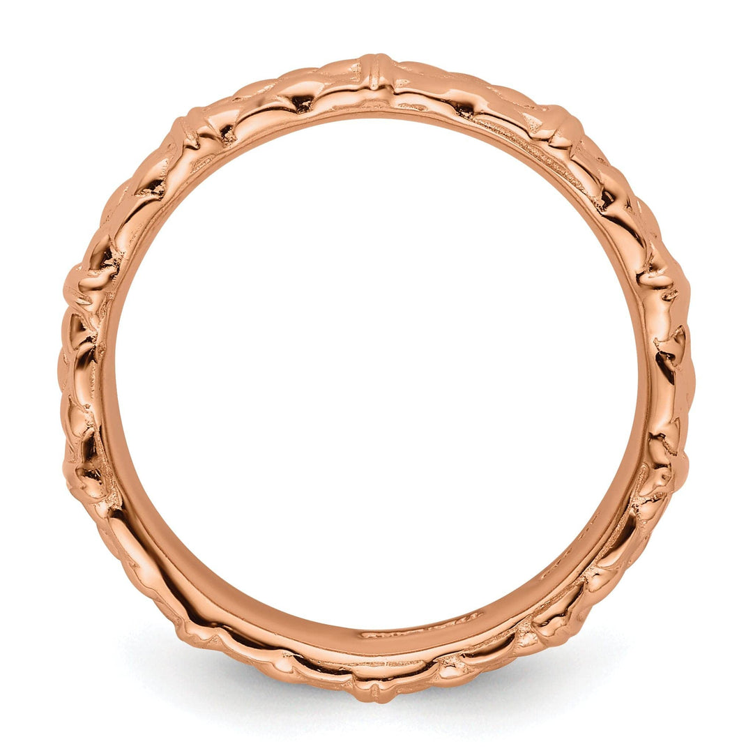 Stackable Expressions Pin Sterling Silver Pink-Plated Ring