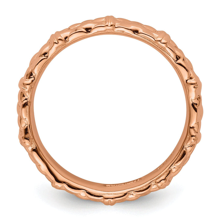 Stackable Expressions Pin Sterling Silver Pink-Plated Ring