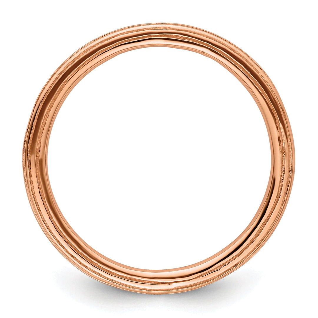 Stackable Expressions Pin Sterling Silver Pink-Plated Step-Down Ring