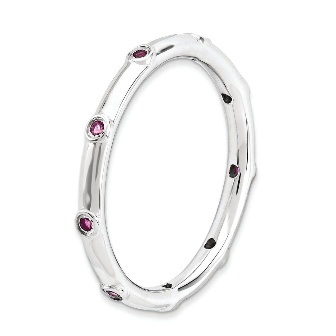 Stackable Expressions Pin Sterling Silver Pink Tourmaline Ring