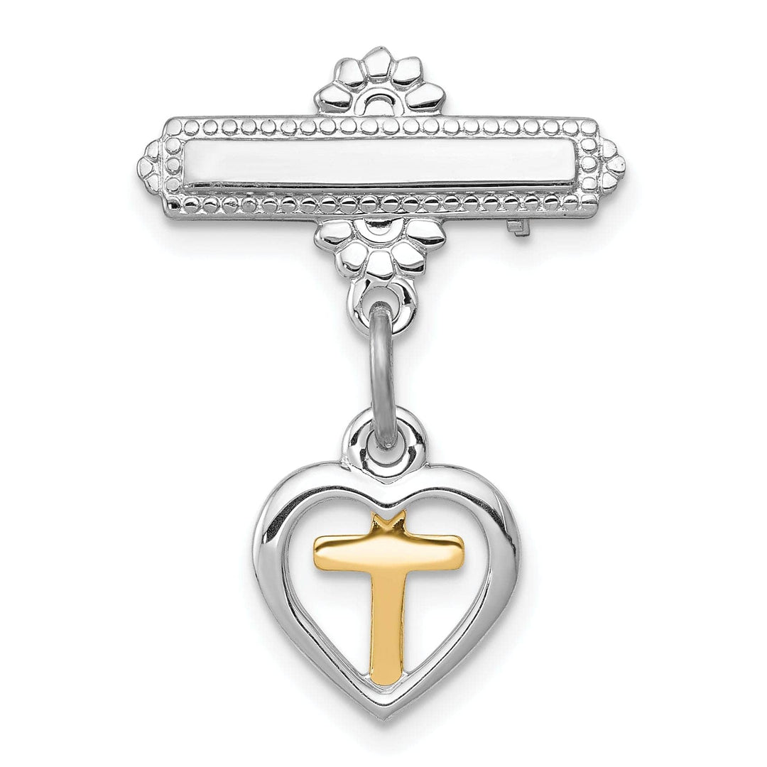 Lovely Rita's Pin Sterling Silver Vermeil Cross Pin