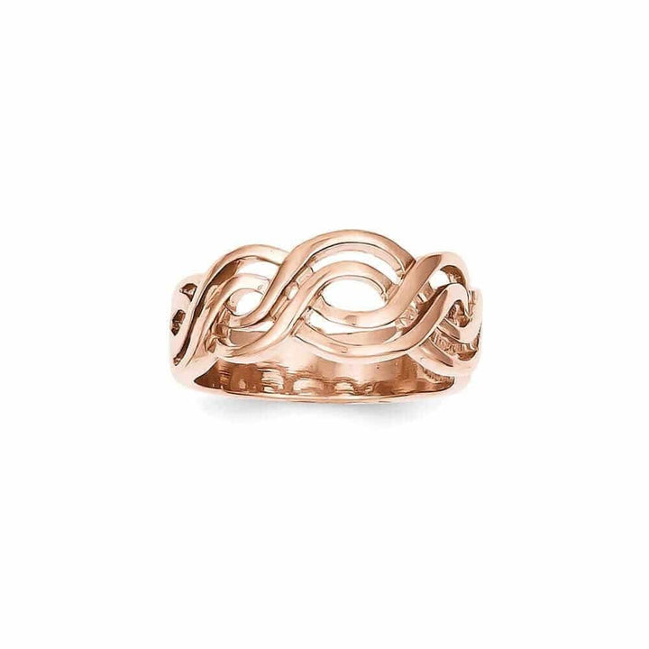 Lovely Rita's Ring 14k Rose Gold Timeless Creations Infinity Ring