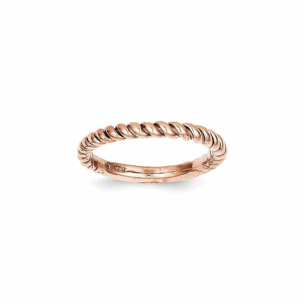 Lovely Rita's Ring 14k Rose Gold Timeless Creations Twisted Band