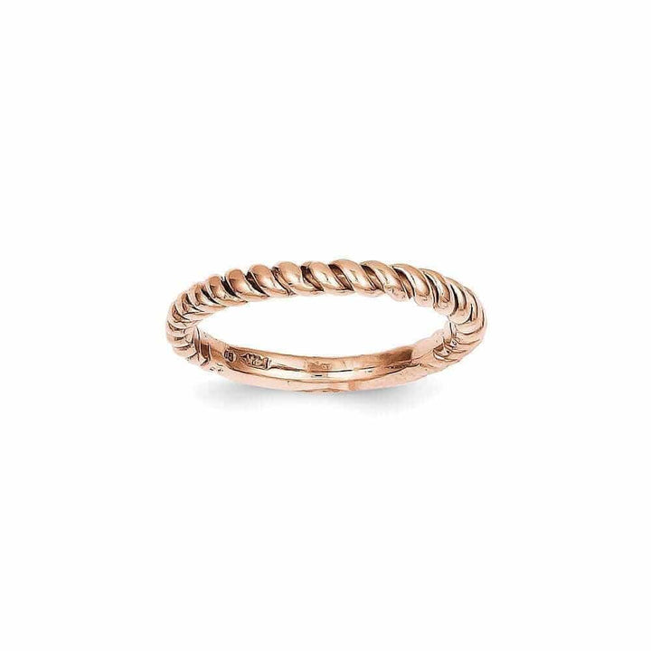 Lovely Rita's Ring 14k Rose Gold Timeless Creations Twisted Band
