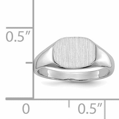 Lovely Rita's Ring 14k White Gold Child's Signet Children's Ring