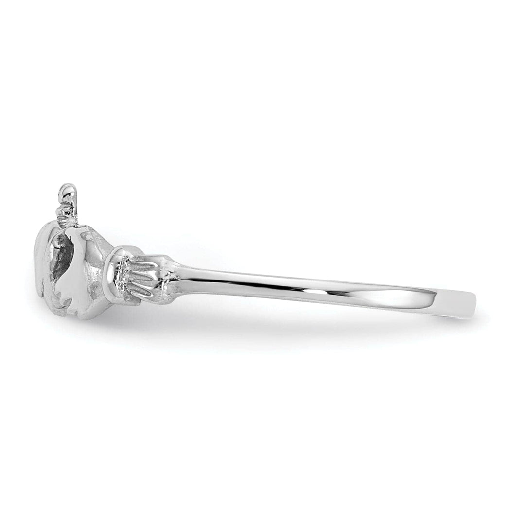 Lovely Rita's Ring 14k White Gold Childs Claddagh Ring